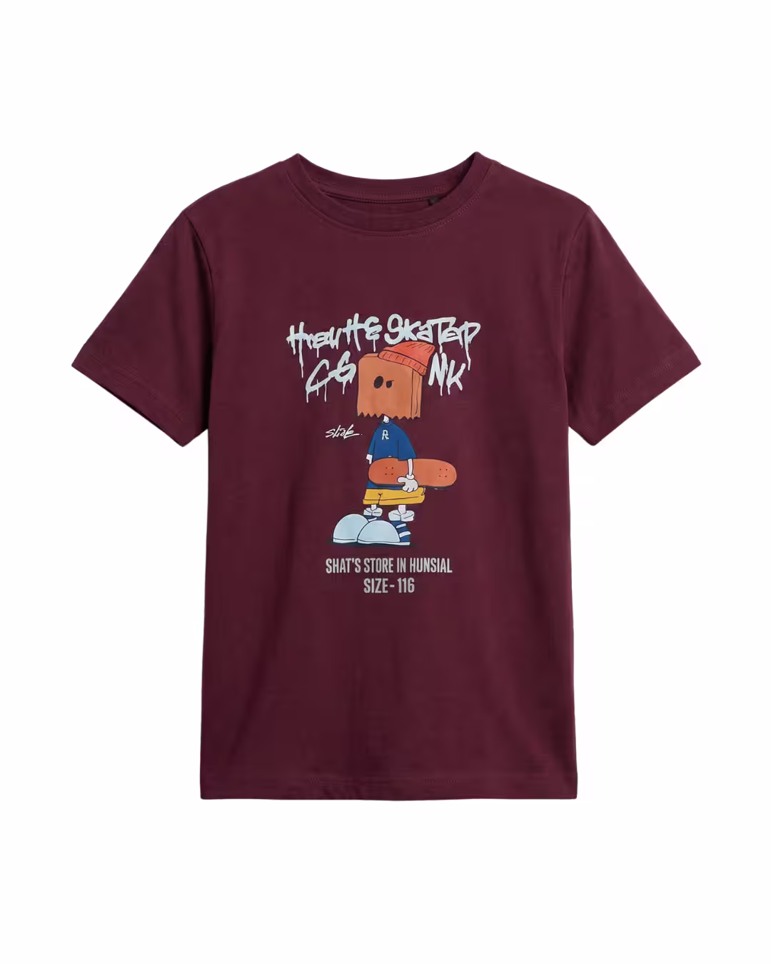 OLA Boys T-shirt - Wine Alternate