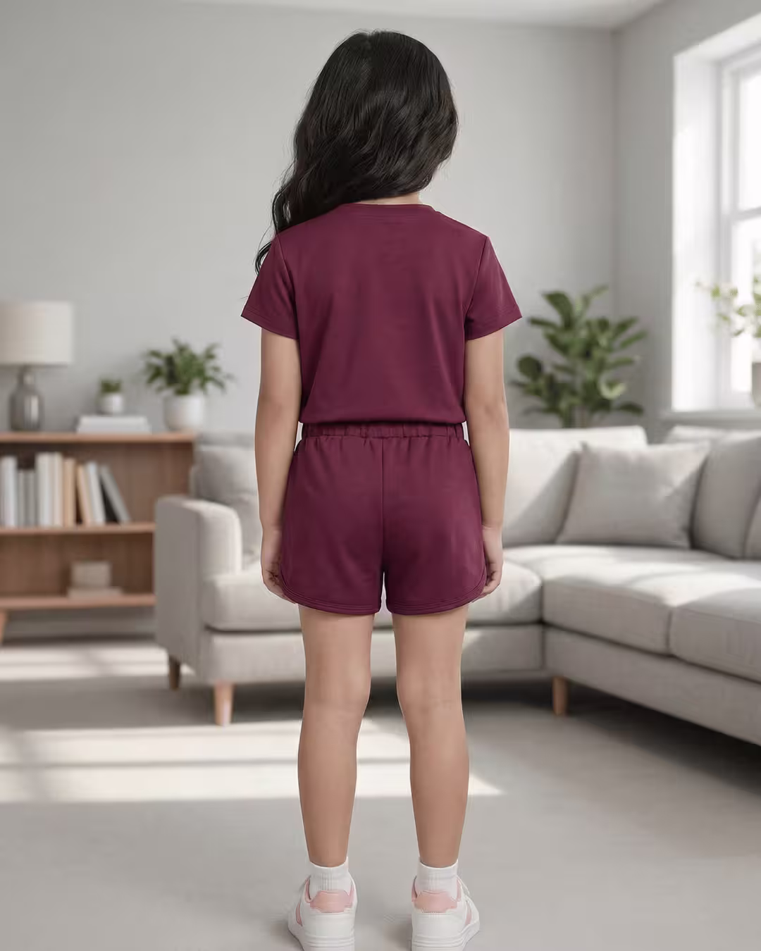 Pari Girls Hotpant set - Marron Alternate