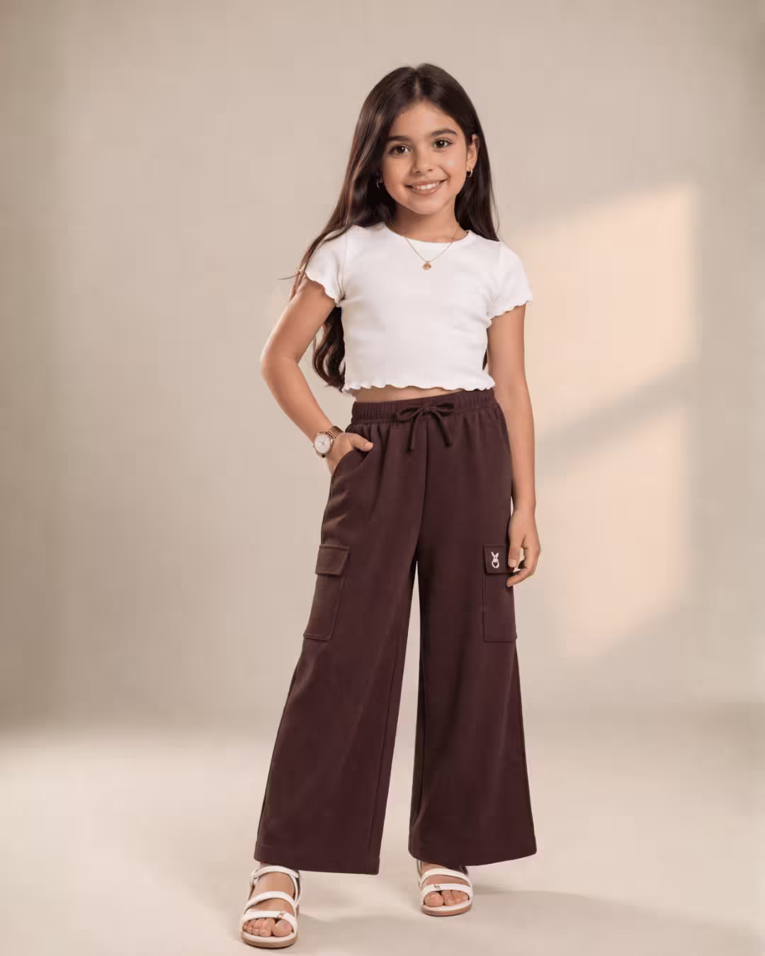 Peehal Girls Cargo Plazo 